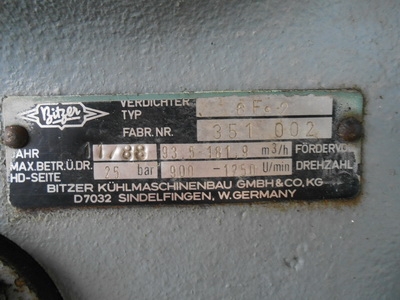 ขายเครื่องบิทเซอร์ Bitzer 30 HP 6F.2  มือสอง ราคาถูก