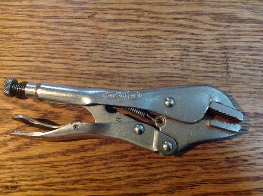 ขายคีมล็อค VINTAGE 7R, PETERSON VISE GRIP ตี 3 แถว The Original