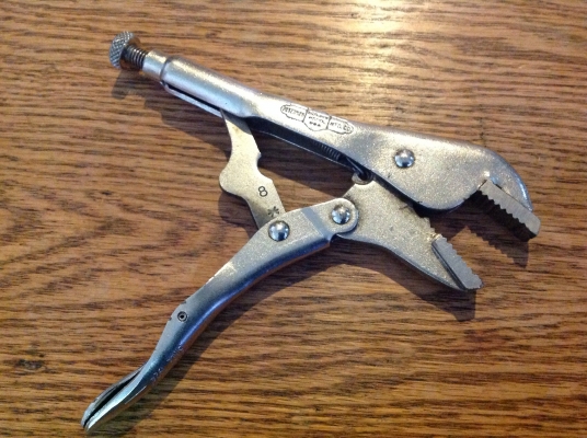 ขายคีมล็อค VINTAGE 7R, PETERSON VISE GRIP ตี 3 แถว The Original