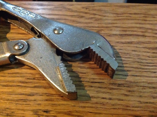 ขายคีมล็อค VINTAGE 7R, PETERSON VISE GRIP ตี 3 แถว The Original