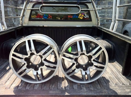 (ส่งพัสดุให้คุณรุ่งธรรม จ.ปทุมธานี เรียบร้อยแล้ว ขอบคุณมากครับ)ขายแม็กเอ็นไกแท้ติดรถ อีซูสุ ดีแม็ก ซูปเปอร์แพล็ททีนั่ม ขอบ 16 1 คู่ ไม่คด ไม่ดุ้ง ไม่มีฝาครอบดุม ราคาต่อรองได้ สามพราน นครปฐม