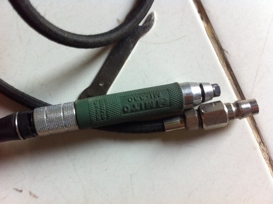 (มี VDO)เครื่องเจียร์แต่งชิ้นงานยี่ห้อ MITO ขนาดเล็กด้วยลม พร้อมก้านแต่งชิ้นงาน