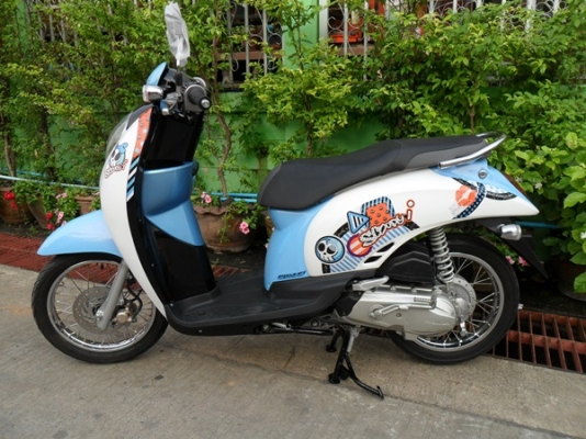 Honda Scoopy I Vividme สีฟ้าขาว รถปี54 เครื่องเดิมฟิตๆ