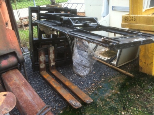 ขายปากกาหนีบถังหมุนได้ สำหรับติด รถยก 2-3 ตัน