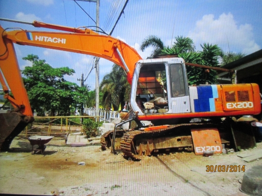 ขายรถแบคโฮ.HITACHI.EX.200-2-มีใบอินวอย์--เก็บงานนิดหน่อย--ขายตามสภาพครับ--