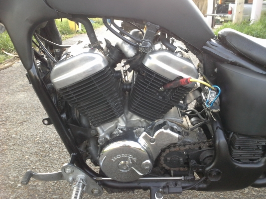 Honda Steed400cc.หน้าแต่งสปิงเกอร์ ยางหลังขอบขาว คาร์บูเดี่ยวยุ่นแท้