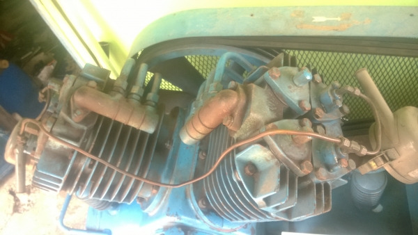 ปั้มลม4สูบ 7.5แรง MEIJI OSAKA JAPAN ปั้มลม4สูบ 7.5แรง MEIJI OSAKA JAPAN