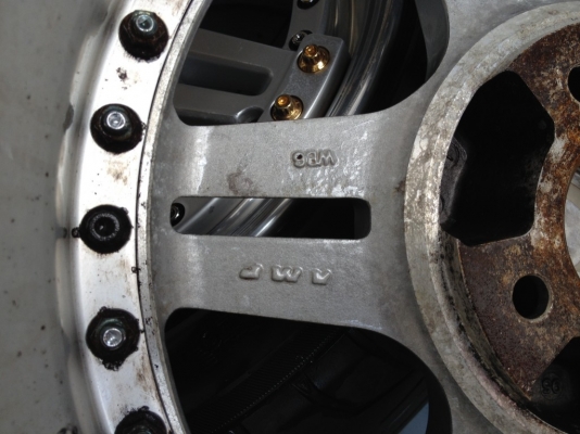 w workแท้2ชิ้นขอบ16กว้าง7นิ้วอ๊อฟ36 4รู100สภาพสวย