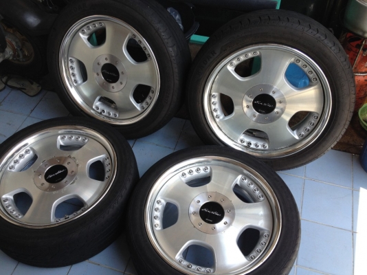 w workแท้ขอบ17กว้าง7นิ้วอ๊อฟ38 4รู114กับ5รู114สวยๆ