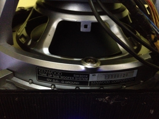 sub kenwood sw201x แอมในตัว240wของjapanแท้