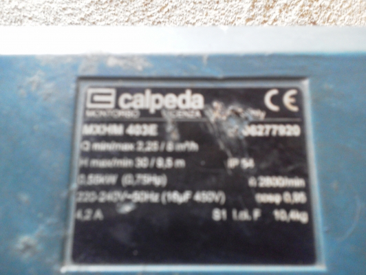 ปั็มน้ำสแตนเลส CALPEDA ของอิตาลี ขนาด 1แรงม้า 1 นิ้ว อัตราการไหลอยูที่ 8000 ลิตร / ชั่วโมง ส่งขึ้นสูงได้ 9 ม. ปั็มน้ำสแตนเลส CALPEDA ของอิตาลี ขนาด 1แรงม้า 1 นิ้ว อัตราการไหลอยูที่ 8000 ลิตร / ชั่วโมง ส่งขึ้นสูงได้ 9 ม.