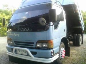 ขายหกล้อดั้มพ์ NPR66LX5T-120 ฝาขาวปี41 ดั้มสามมิตร ท้าย Fแอร์เย็น