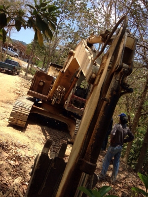 ขายรถแบ็คโฮ komatsu pc 120-1 เครื่องเดิม ปั๊มเดิม รถทำงานอยู่ เอกสารสัญญาซื้อขาย