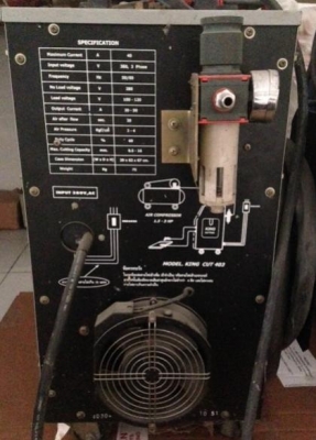 เครื่องตัดพลาสม่า+ถังลม รุ่น CUT403 ตัดโลหะได้ทุกชนิด สภาพดีเกือบใหม่ ใช้งานน้อย อุปกรณ์ครบ เครื่องตัดพลาสม่า+ถังลม รุ่น CUT403 ตัดโลหะได้ทุกชนิด สภาพดีเกือบใหม่ ใช้งานน้อย อุปกรณ์ครบ