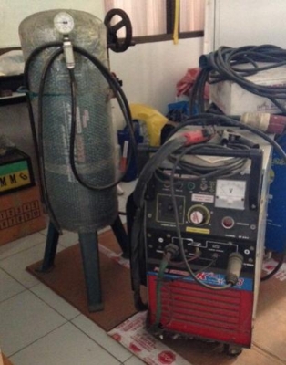 เครื่องตัดพลาสม่า+ถังลม รุ่น CUT403 ตัดโลหะได้ทุกชนิด สภาพดีเกือบใหม่ ใช้งานน้อย อุปกรณ์ครบ