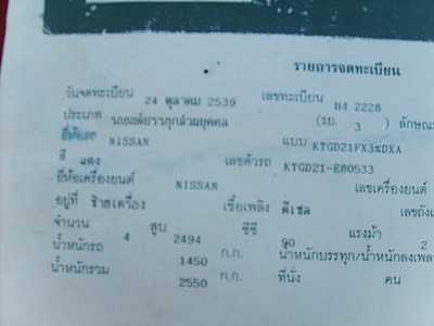 ขาย นิสสัน big m  ปี 39 พร้อมใช้