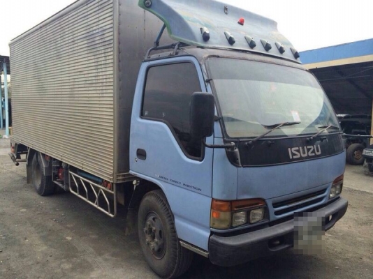 รถอีซูซุ 6 ล้อ ตู้เย็น  NPR 120 แรงม้า. ปี 42  ( ฝาขาว )  สนใจติดต่อ 081 - 6079515