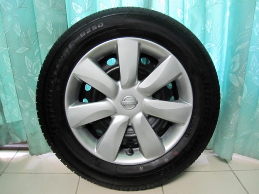 ขายล้อกะทะ Nissan Almera พร้อมยางป้ายแดงขอบ 14 วิ่งมาแค่ 30 กม.
