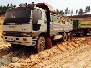 Hino FM3M เครื่องเดิม เกียร์เดิม แก๊ส 6 ถัง ดั้มแม่ลูก