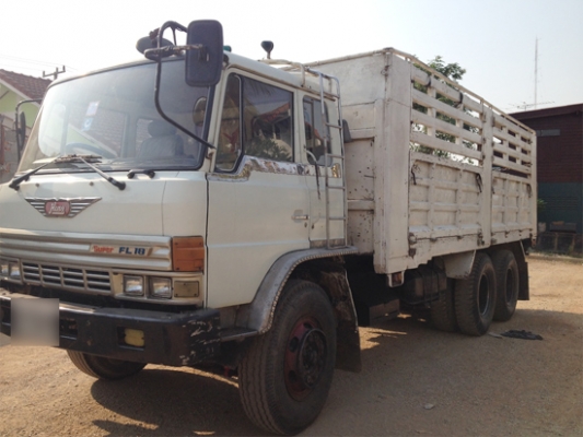 ฝากขาย HINO F18 เพลาเดียวไม่ดัมพ์ กระบะเหล็กคอกสูง