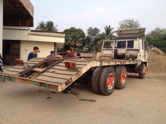 ขายรถบรรทุกสิบล้อเทเลอร์ Mitsubishi MA เครื่องเดิม 6D15 195 แรง 6 เกียร์เดิม ทะเบียนพร้อม