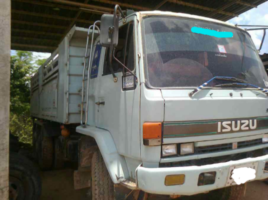 ขายรถ 18 ล้อพ่วงแม่-ลูกดัมพ์ ISUZU ROCKY 240 แรงม้านางฟ้าแท้ หางพ่วงดัมพ์ 2 คาน มี 2 พ่วงเฉพาะตัวแม่ราคา 1300000 ทั้งพ่วงราคา 1650000