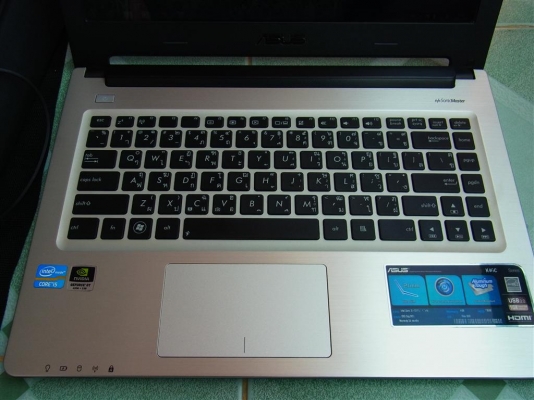 โน็ตบุ็ก Asus K46c i5 กาดร์จอnvidia 2GB แรม 4GB HDD750