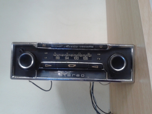 ขายวิทยุรถยนต์ becker benz 1970 Vintage becker Am FM Car Stereo Radi