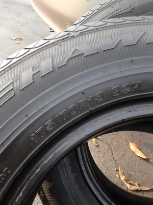 175/70R13 Fire stone firehawk tz100 มี 2 เส้น TEL.081-427-3941 175/70R13 Fire stone firehawk tz100 มี 2 เส้น TEL.081-427-3941