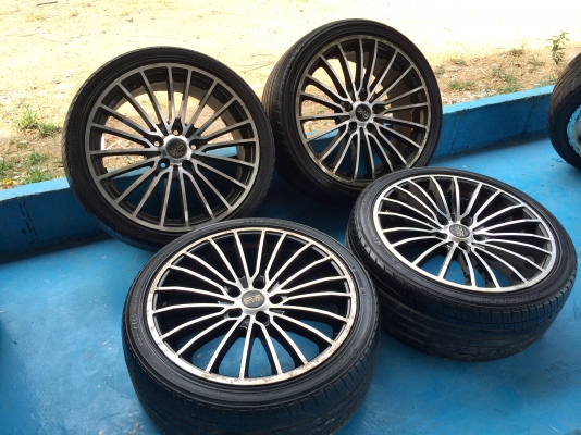 ขายด่วน แม็กซ์มือสอง พร้อมยาง\% YOKOHAMA 225/40R18 5x114