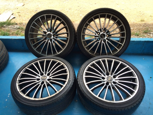 ขายด่วน แม็กซ์มือสอง พร้อมยาง\% YOKOHAMA 225/40R18 5x114