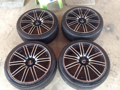 เเม็ก Advanti ขอบ18 5รู100,114 กว้าง 8 ออฟ45 แถมยาง