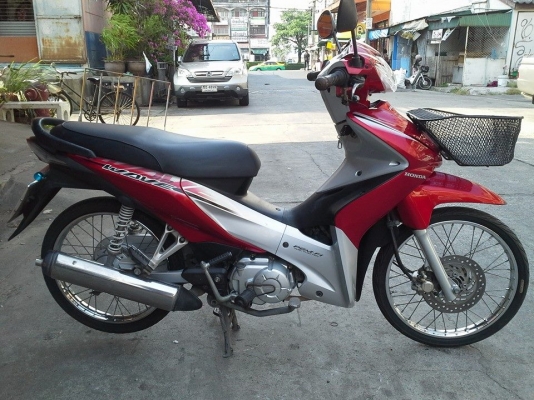 Wave 110 i ปี 54 สตาร์ทมือ สีแดง เทา รถสวย เครื่องเดิม แน่นๆ ชุดสีสด