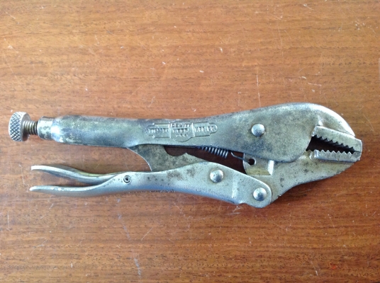 ขายคีมล็อค VINTAGE 7R, PETERSEN VISE GRIP ตี 2 แถว หายาก