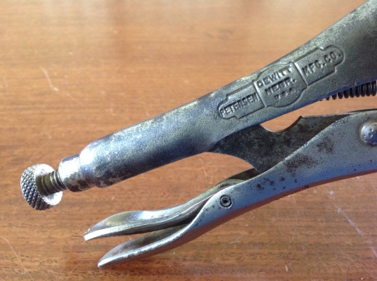 ขายคีมล็อค VINTAGE 7R, PETERSEN VISE GRIP ตี 2 แถว หายาก