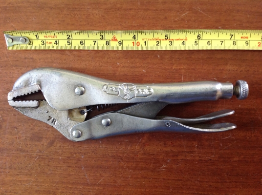 ขายคีมล็อค VINTAGE 7R, PETERSEN VISE GRIP ตี 3 แถว  หายาก