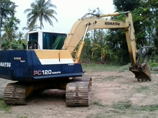 ขายรถแบคโฮ120-5 Komatsu ขายด่วน !