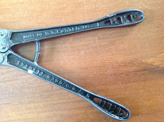 ขายกรรไกรตัดเหล็ก หัวน็อต Vintage ปี 1855 Made by H.K.Poorter Mass.