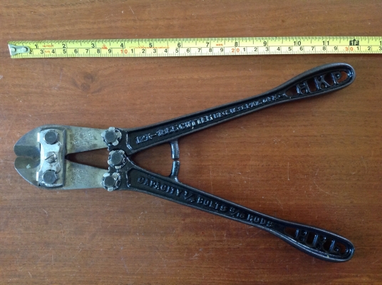 ขายกรรไกรตัดเหล็ก หัวน็อต Vintage ปี 1855 Made by H.K.Poorter Mass.