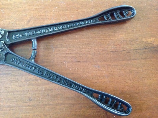 ขายกรรไกรตัดเหล็ก หัวน็อต Vintage ปี 1855 Made by H.K.Poorter Mass.