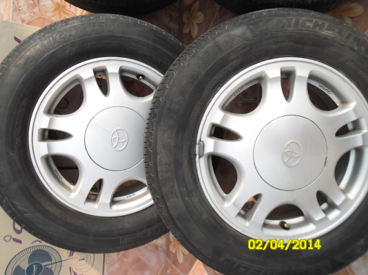 แม็ก+ยาง ขอบ15MICHERIN 205-65-15ปี09 ราคาเบาๆ แม็ก+ยาง ขอบ15MICHERIN 205-65-15ปี09 ราคาเบาๆ