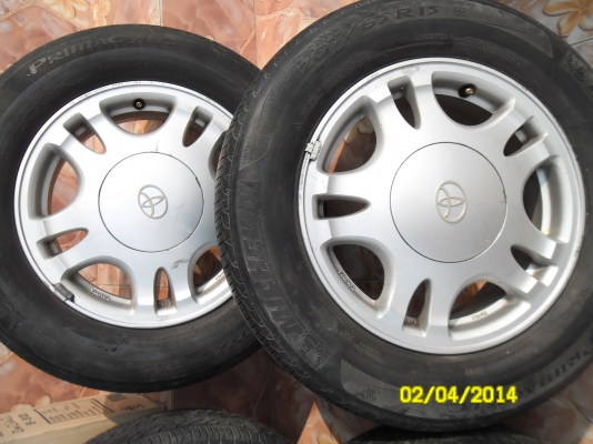 แม็ก+ยาง ขอบ15MICHERIN 205-65-15ปี09 ราคาเบาๆ แม็ก+ยาง ขอบ15MICHERIN 205-65-15ปี09 ราคาเบาๆ