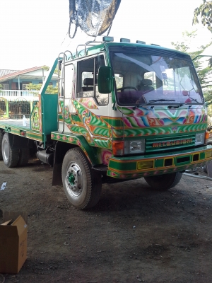 ขายเทรเลอร์รถเกี่ยวมิตซูสองเพลา FN527 MA ราคา950,000 บาท 081-9426261