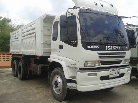 ISUZU เดกก้า 10ล้อดั้มพ์ 2เพลา 270แรง ยูโร1  รถสวยพร้อมใช้งาน เล่มพร้อมโอน 087-2976734