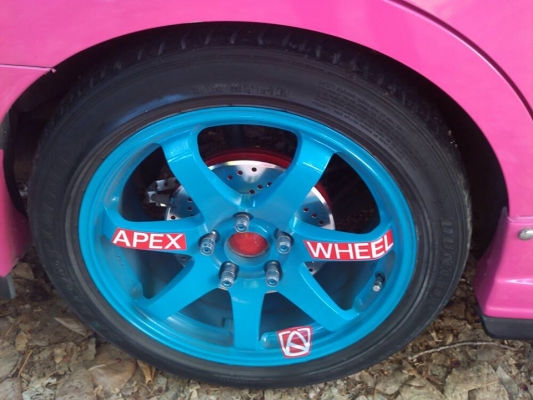 ขายล้อ ลาย TE-37 ล้อเบา จุฟเหล็ก (Yoshinoda) สีใหม่ยาง ปี 13 ขายถูกครับ 7,500