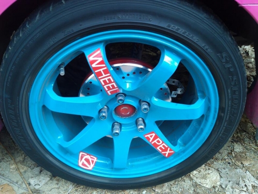 ขายล้อ ลาย TE-37 ล้อเบา จุฟเหล็ก (Yoshinoda) สีใหม่ยาง ปี 13 ขายถูกครับ 7,500