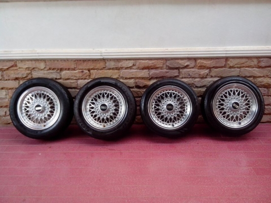BBS ขอบ 15 4 รู/100  พร้อมยาง  ลดเหลือ 6,500 บ. !!!!