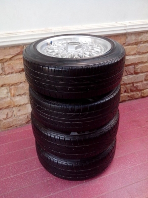 BBS ขอบ 15 4 รู/100  พร้อมยาง  ลดเหลือ 6,500 บ. !!!!