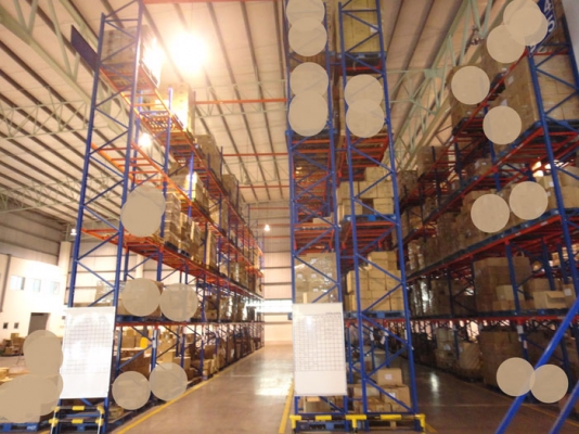 ขาย (SALE) ชั้นวางอุตสาหกรรม  (SELECTIVE RACK) มือสอง (USED) ขนาด(Dimension) กว้าง W.230cmxลึก D.100cmxสูง H.900cm รับน้ำหนัก (Load) 1000Kg/ชั้น (Level)  4+1 ชั้น(LEVEL)  มีทั้งหมด 240 ช่วง(bay) ราคาพิเศษสุดๆ