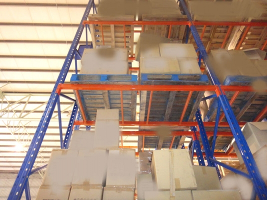 ขาย (SALE) ชั้นวางอุตสาหกรรม  (SELECTIVE RACK) มือสอง (USED) ขนาด(Dimension) กว้าง W.230cmxลึก D.100cmxสูง H.900cm รับน้ำหนัก (Load) 1000Kg/ชั้น (Level)  4+1 ชั้น(LEVEL)  มีทั้งหมด 240 ช่วง(bay) ราคาพิเศษสุดๆ